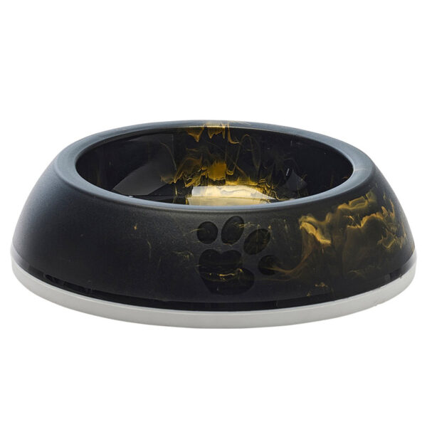 Savic Voerbak Kat Delice Marble Zwart / Goud