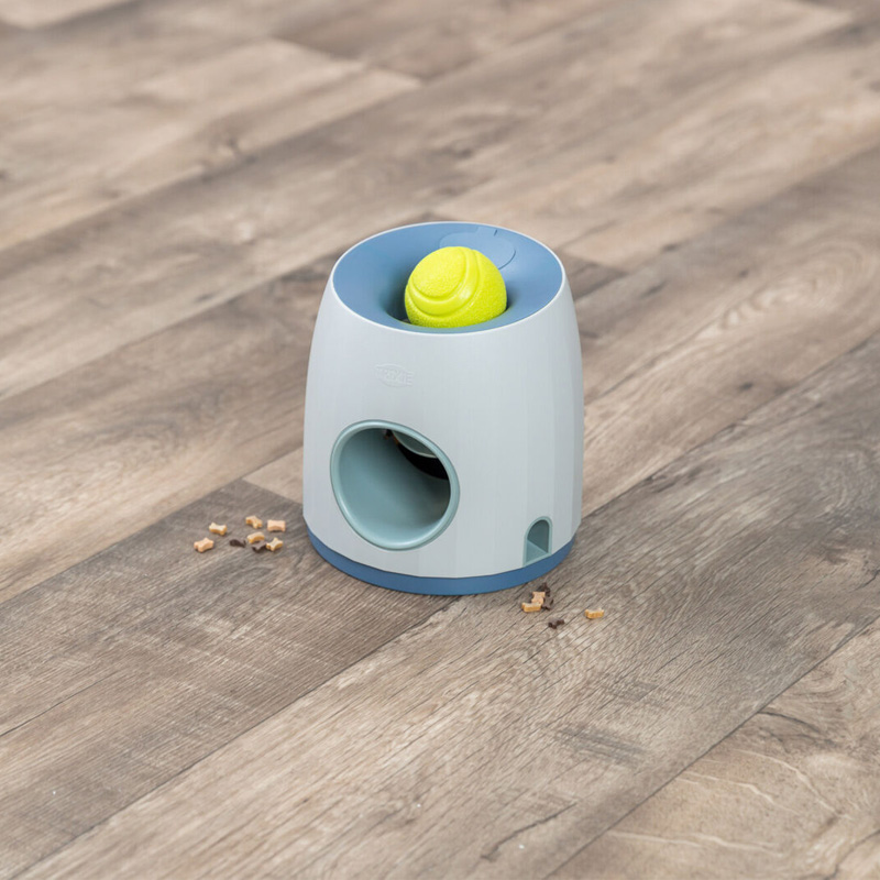 Trixie Dog Activity Strategiespel Ball&Treat Lichtgrijs / Blauw - Afbeelding 2