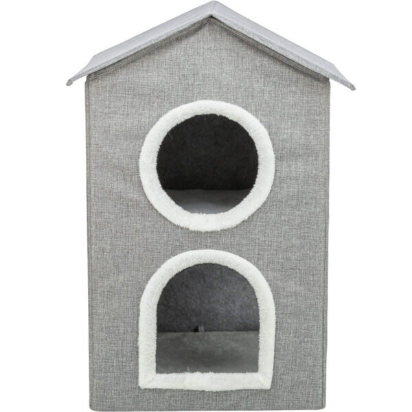 Trixie Kattenmand / Kattenhuis Nora Soft 2 Verdriepingen Lichtgrijs