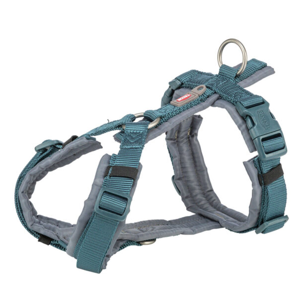 Trixie Hondentuig Premium Trekking Petrol Blauw/ Grafiet Grijs