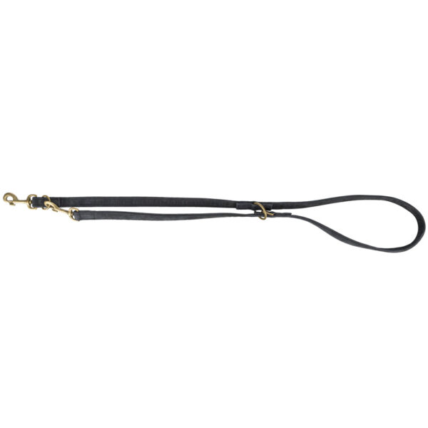 Trixie Hondenriem Pure Verstelbaar Leer Zwart