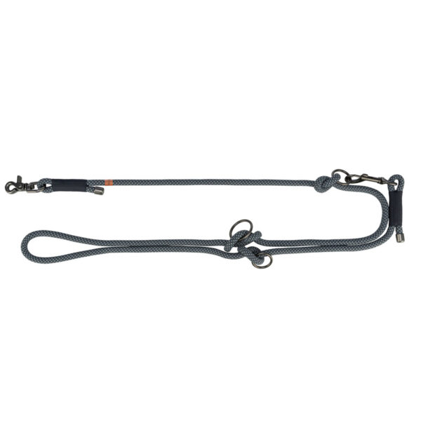 Trixie Soft Rope Hondenriem Verstelbaar Zwart / Grijs