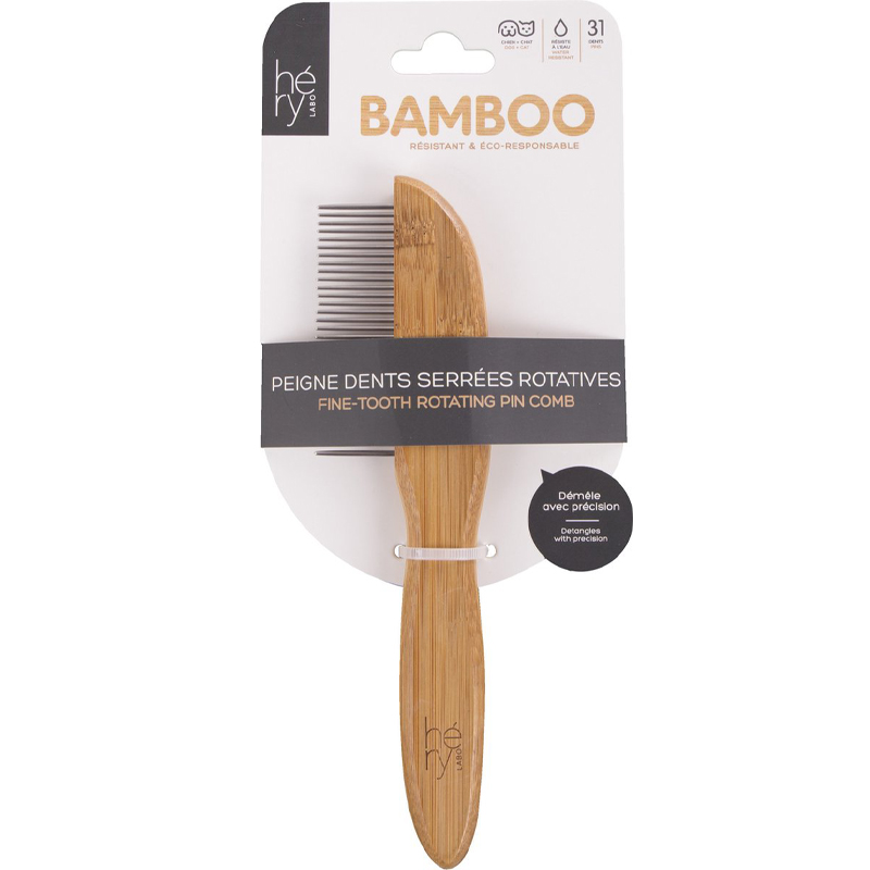 Hery Labo Kam Fijn Met Roterende Tanden Bamboe