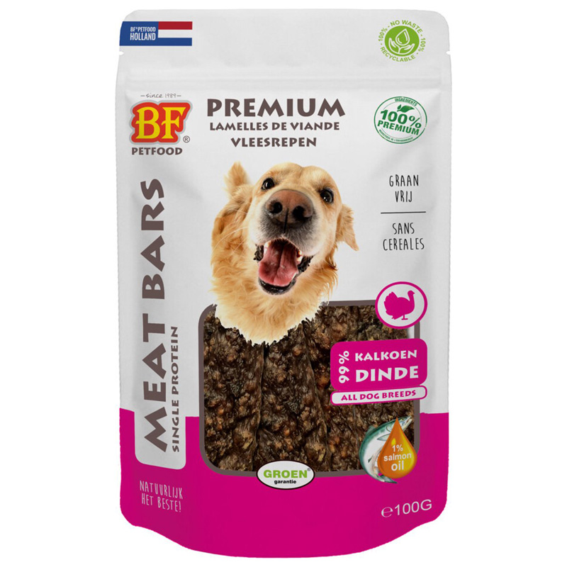 Bf Petfood Meat Bars Kalkoen
