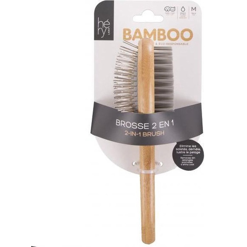 Hery Labo Borstel 2 In 1 Bamboe