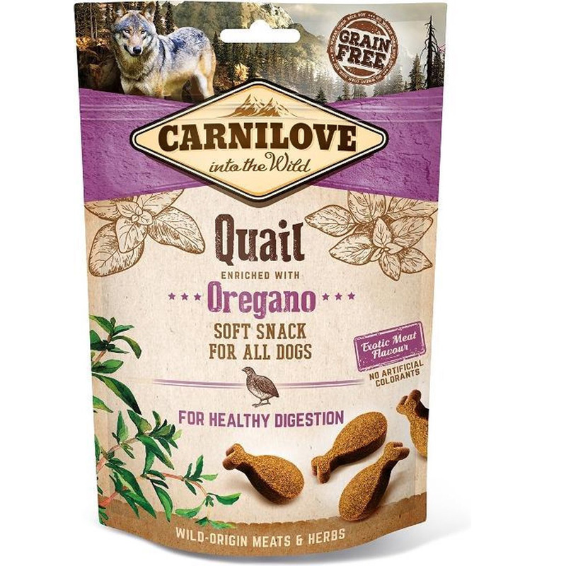 Carnilove Soft Snack Kwartel / Oregano