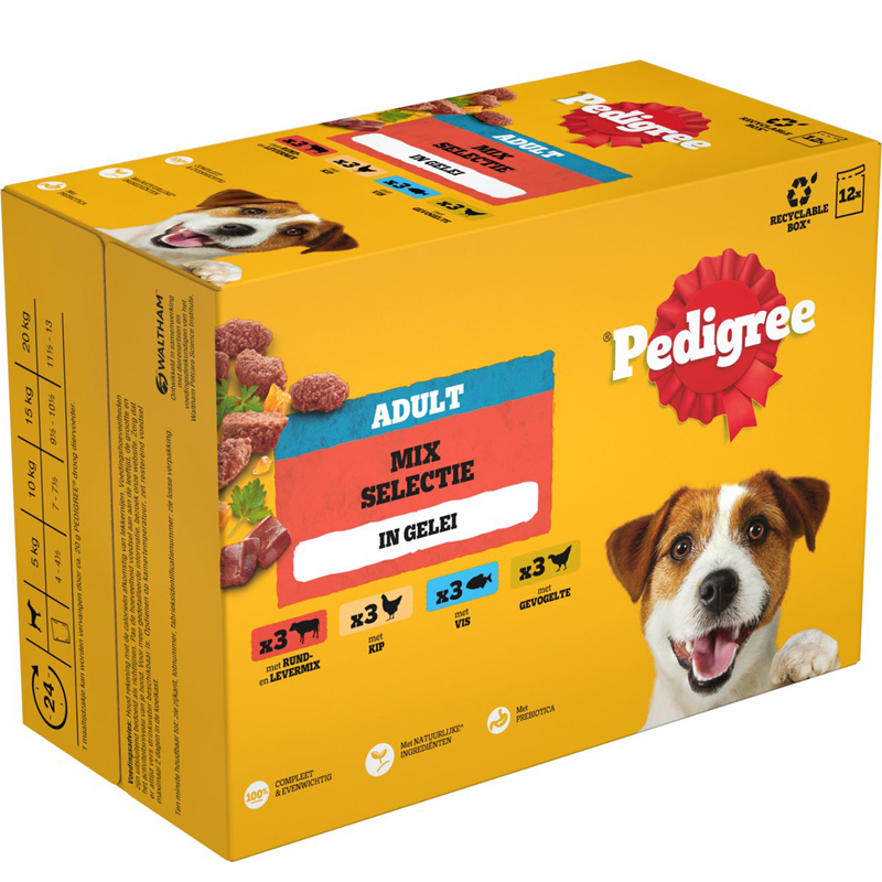 Pedigree Multipack Maaltijdzakjes Favourites In Gelei