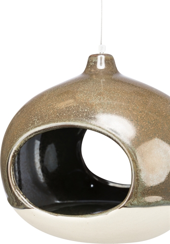 Trixie Voerbak Hangend Keramiek Creme / Bosgroen - Afbeelding 3