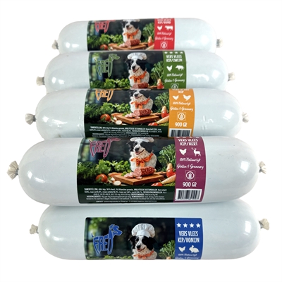 Freds Gestoomd Vers Vlees Worst Assorti Box - Afbeelding 3