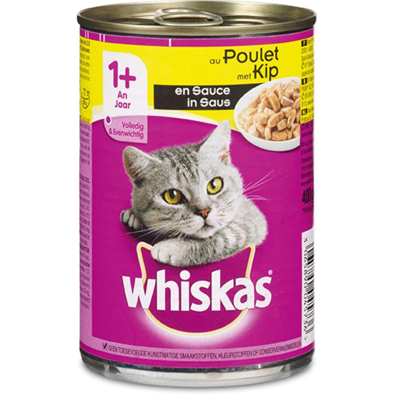 Whiskas Blik Adult Brokjes In Saus Kip