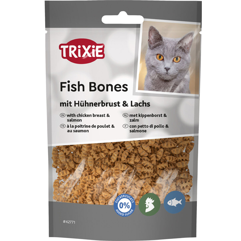 Trixie Fish Bones Met Kippenborst En Zalm