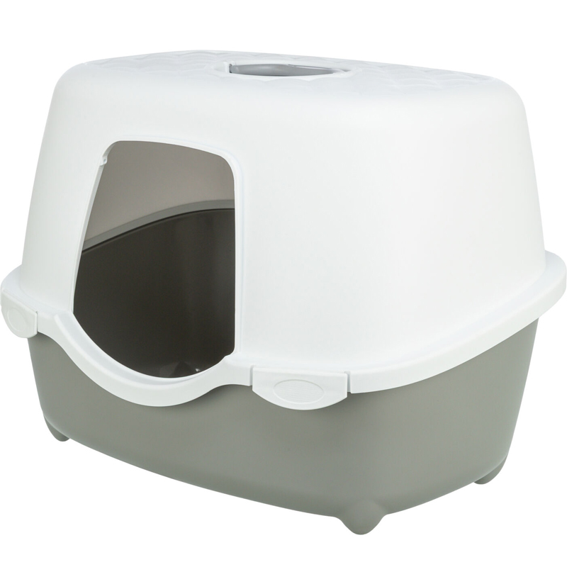 Trixie Kattenbak Davio Top Outdoor Met Kap Grijs / Wit - Afbeelding 4