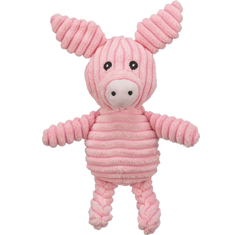 Trixie Biggetje Ribstof Pluche Roze