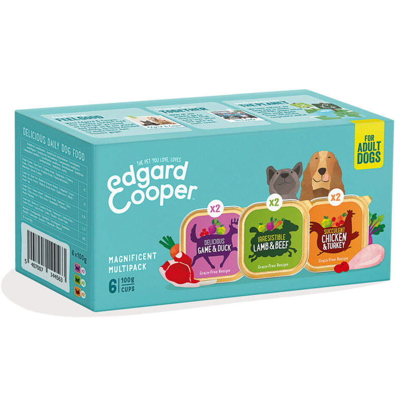 Edgard & Cooper Multipack Hond Adult Kip / Wild / Lam Graanvrij