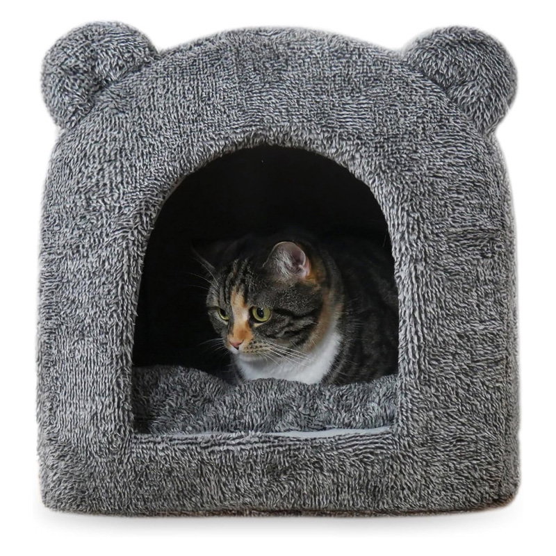 40 Winks Rosewood Kattenmand Iglo Teddy Grijs