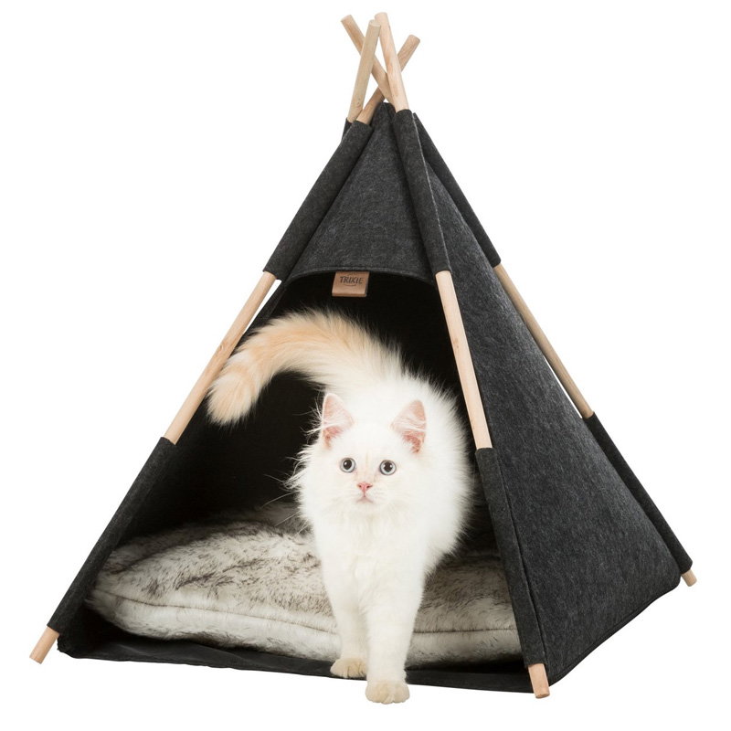 Trixie Kattenmand Tipi Vilt Antraciet