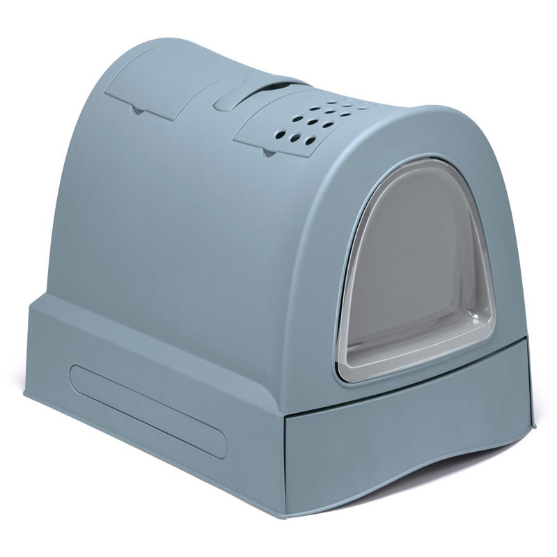 Imac Kattenbak Zuma 2Nd Life Met Schuiflade Avio Blauw