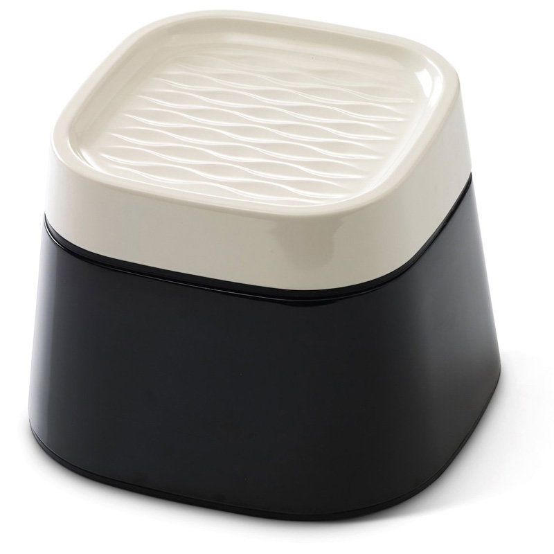 Savic Ergo Cube Voerbak Creme / Zwart