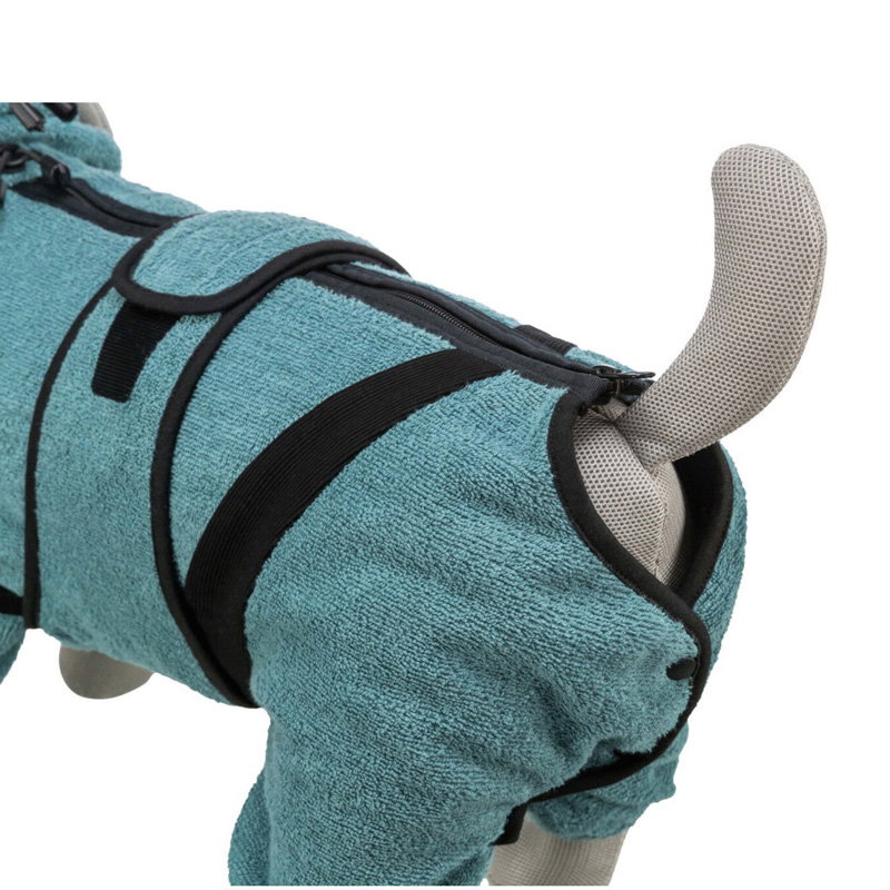 Trixie Badjas / Huisoverall Badstof Petrol
