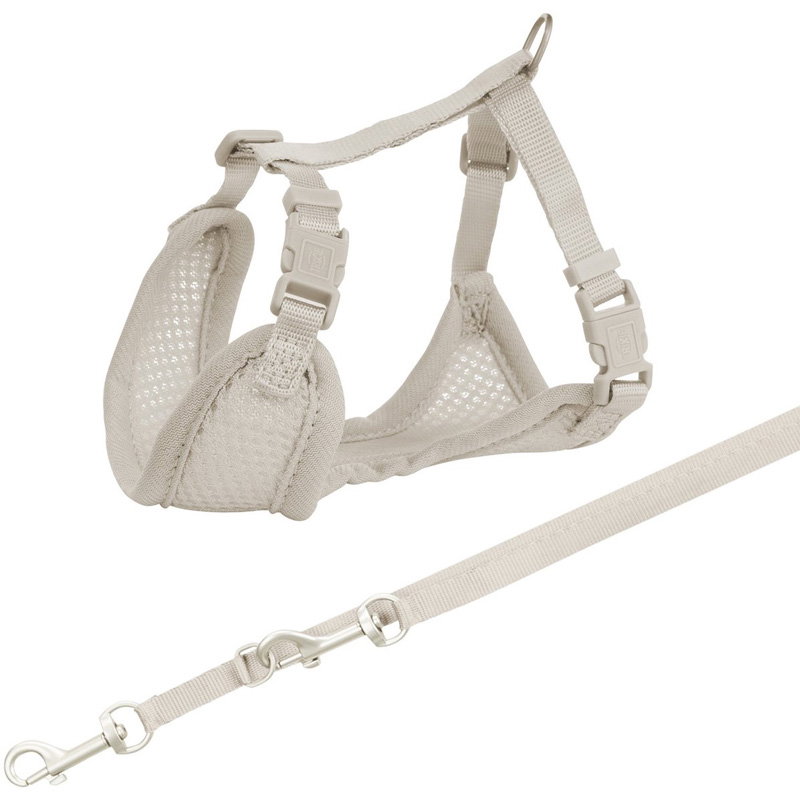 Trixie Junior Puppytuig Soft Met Riem Lichtgrijs