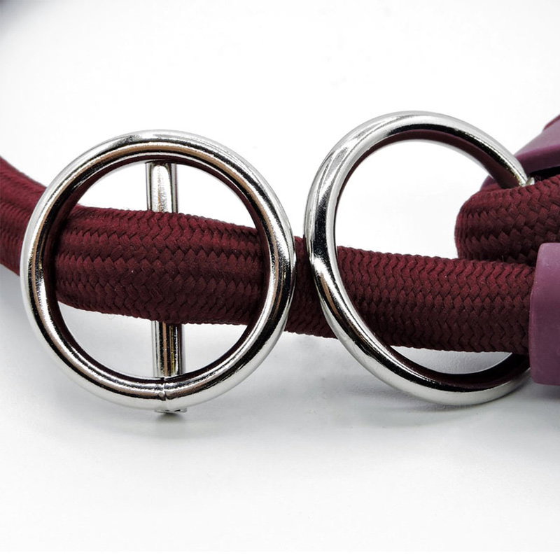 Morso Half Slip Halsband Hond Soft Rope Gerecycled Plum Paars