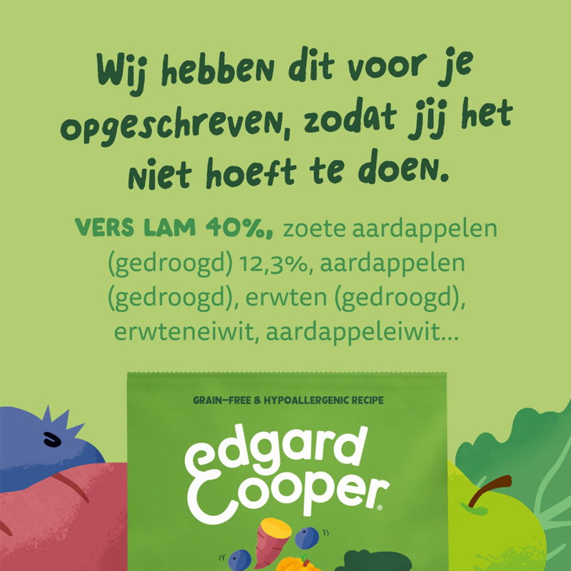 Edgard & Cooper Adult Verse Graslam Graanvrij
