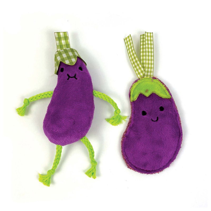 Happy Pet Tabby Patch Aubergines Met Catnip 12 Cm En 15 Cm