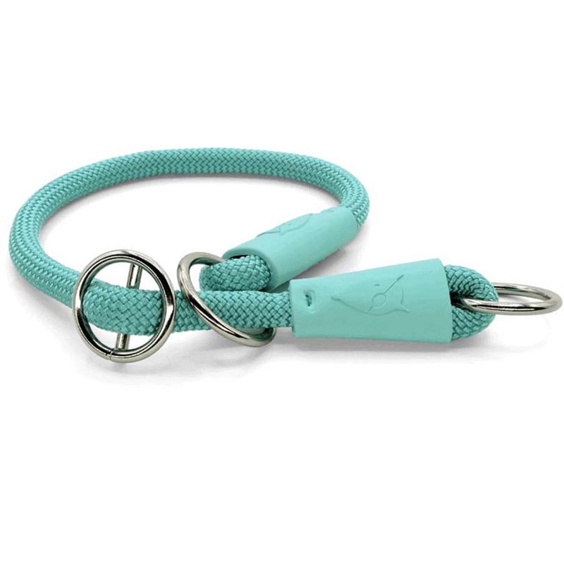 Morso Half Slip Halsband Hond Regular Rope Gerecycled Aquamarine Blauw