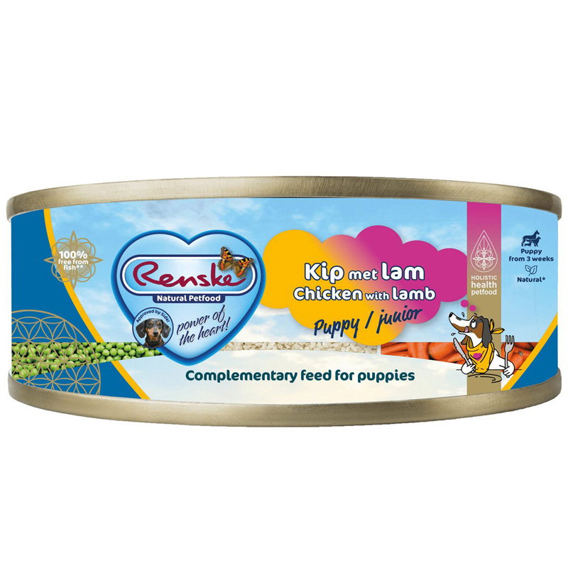 Renske Hond Pup/Junior Vers Vlees Kip / Lam 24x95gr