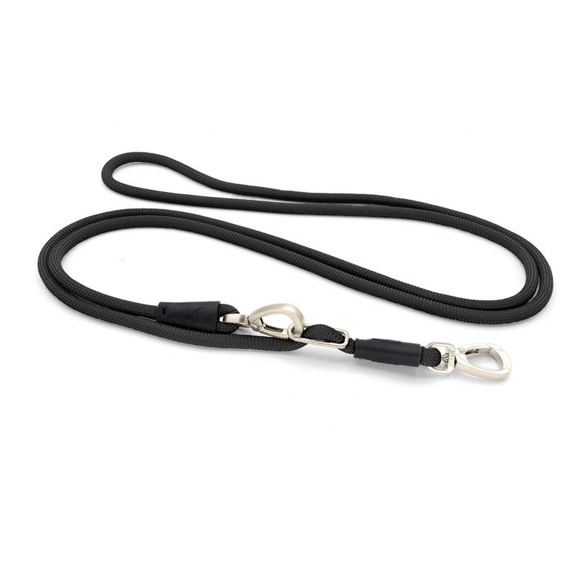 Morso Hondenriem Hands Free Soft Rope Gerecycled Zwart