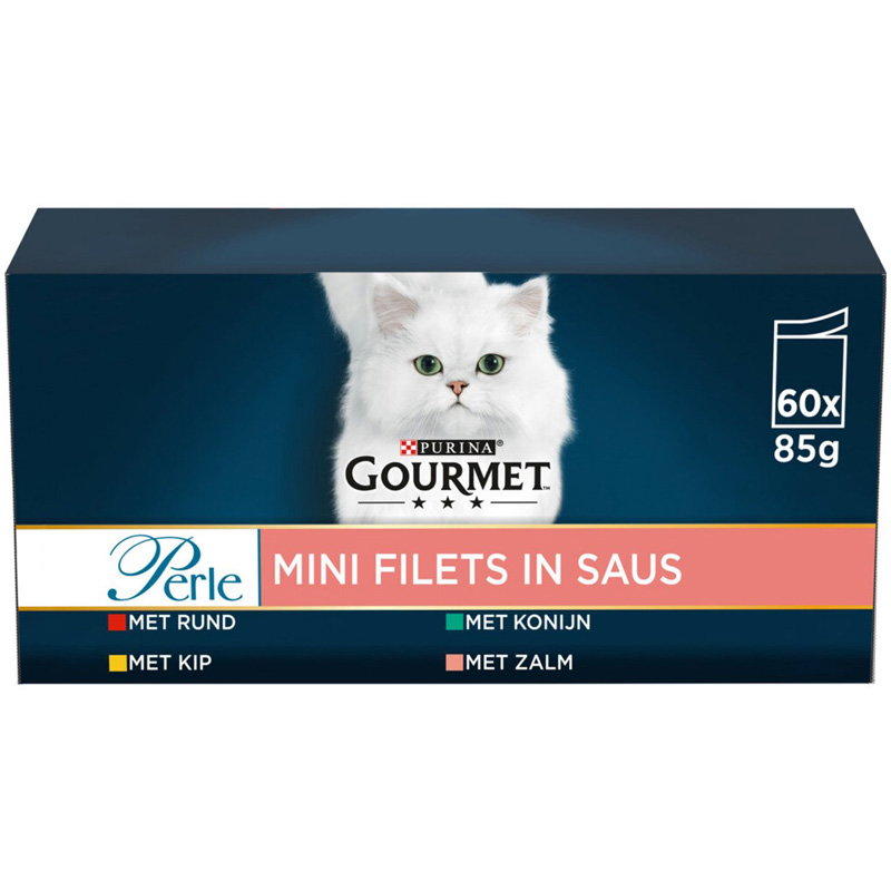 Gourmet Perle Mini Filets In Saus Kip / Konijn / Rund / Zalm