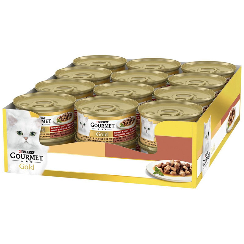 Gourmet Gold Fijne Hapjes Kalkoen / Eend 24x85gr