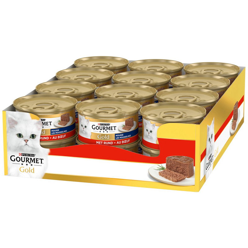 Gourmet Gold Fijne Mousse Rund 24x85gr