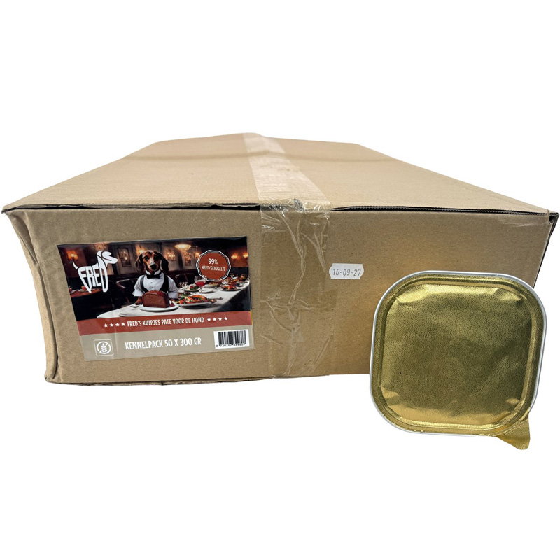 Freds Kuipje Hond Kennelpack Hert / Gevogelte 50x300gr