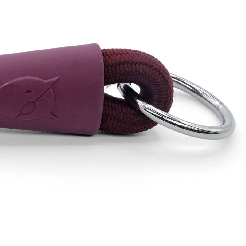 Morso Half Slip Halsband Hond Soft Rope Gerecycled Plum Paars