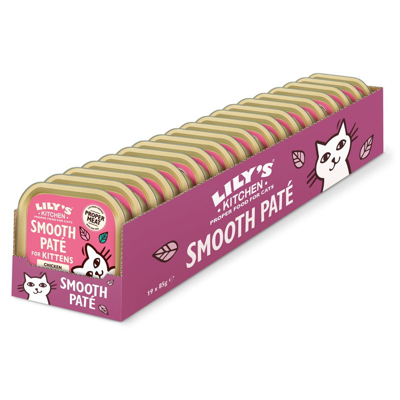 Lily's Kitchen Cat Kitten Smooth Pate Chicken 19x85gr