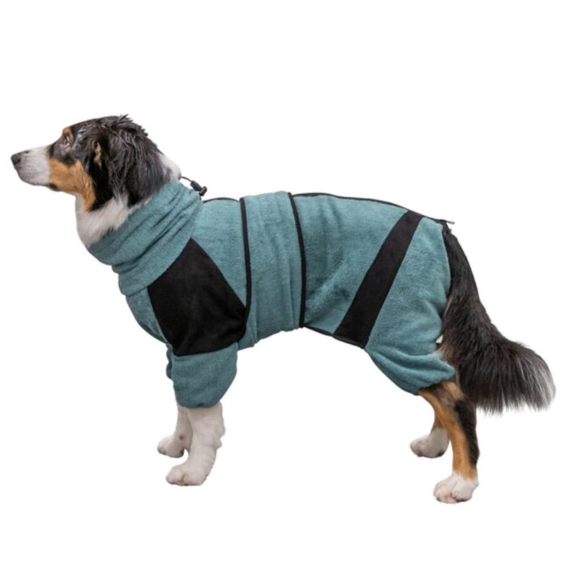 Trixie Badjas / Huisoverall Badstof Petrol