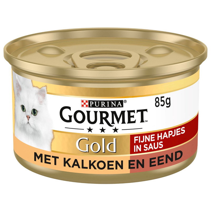 Gourmet Gold Fijne Hapjes Kalkoen / Eend 24x85gr