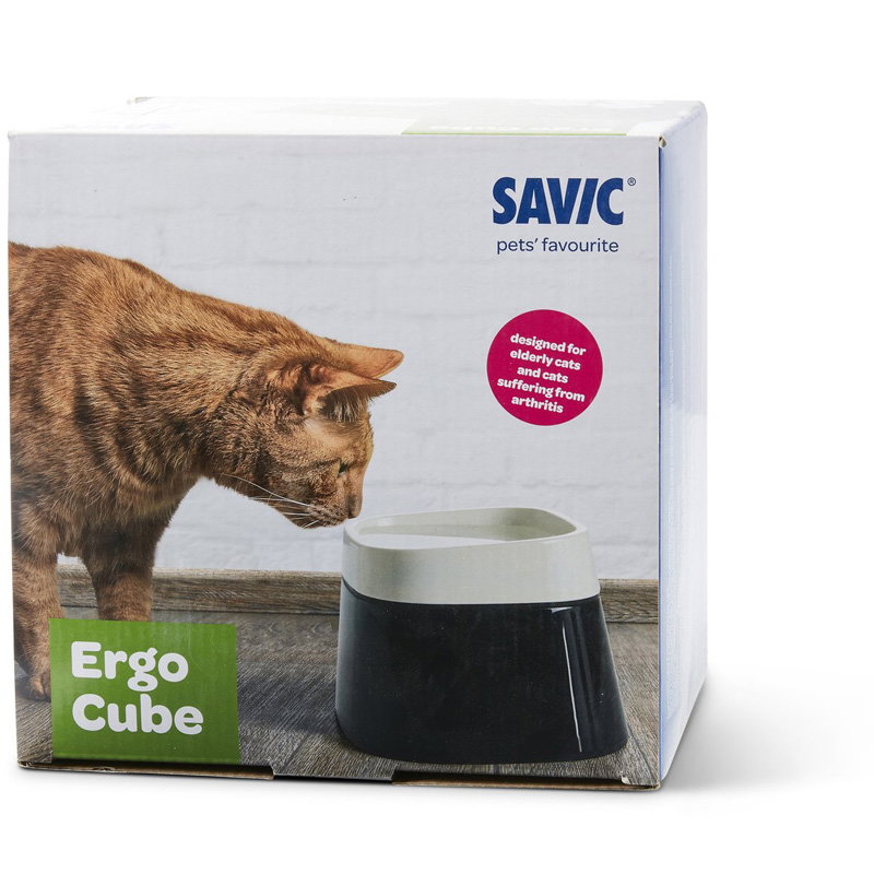 Savic Ergo Cube Drinkbak Creme / Zwart