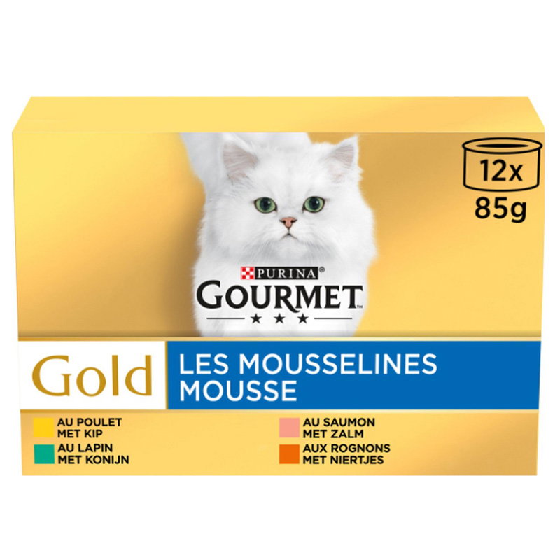 Gourmet Gold Mousse Mixed Konijn / Rund / Kalf / Lam