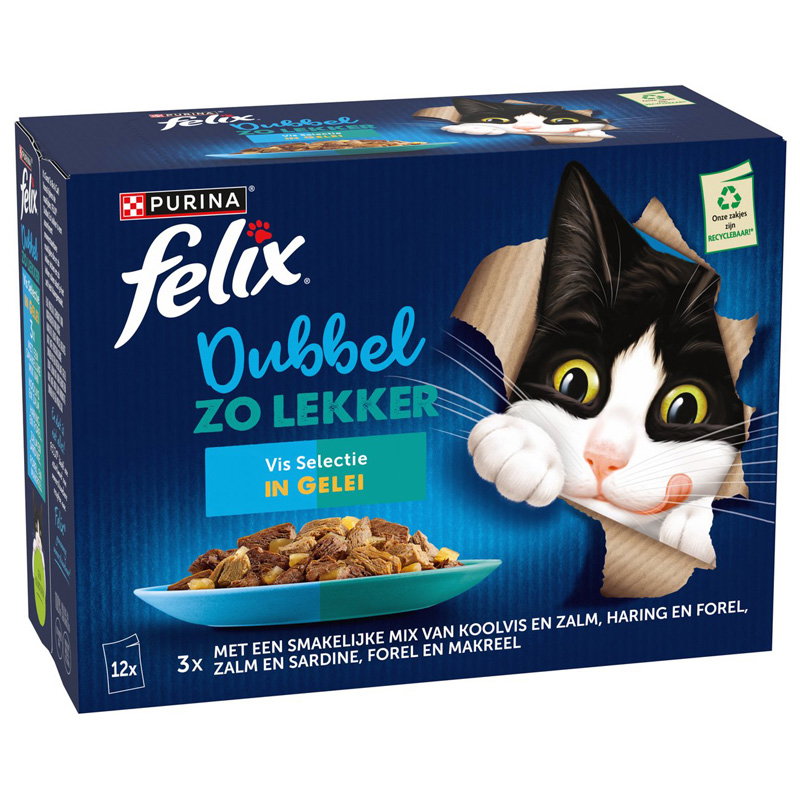 Felix Dubbel Zo Lekker Vis Selectie In Gelei