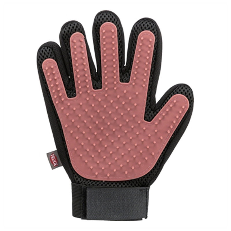 Trixie Vachtverzorgingshandschoen Mesh-Materiaal / Tpr Roze / Zwart