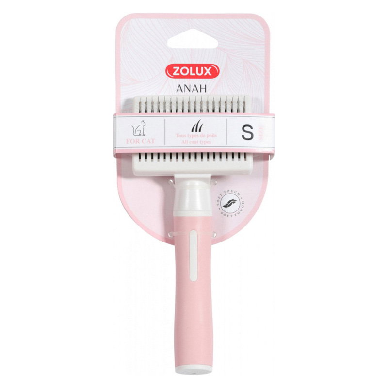 Zolux Anah Slickerborstel Roze / Wit