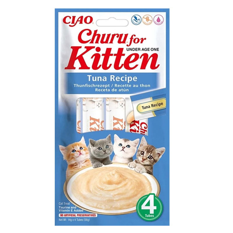 Inaba Churu Kitten Tuna Recipe 4X14Gr