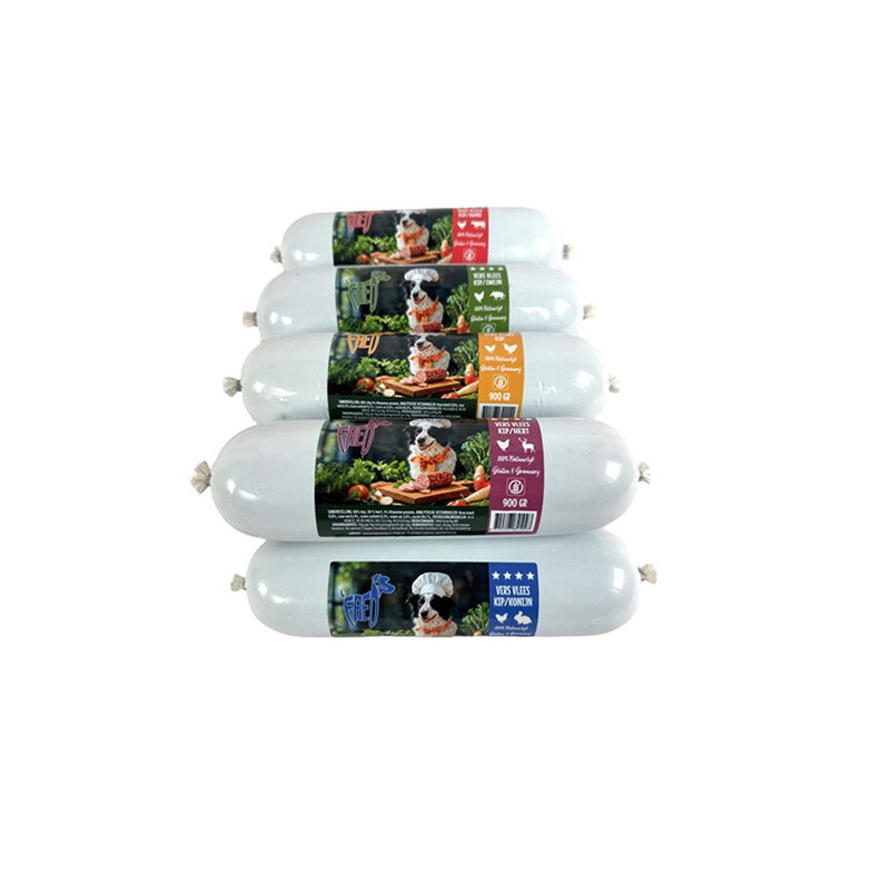 Freds Gestoomd Vers Vlees Worst Assorti Box 10x900gr