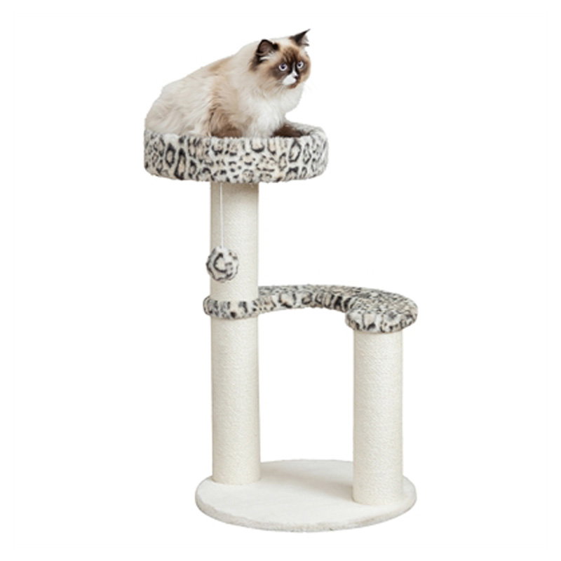 Trixie Krabpaal Leo Panterprint Rond Creme