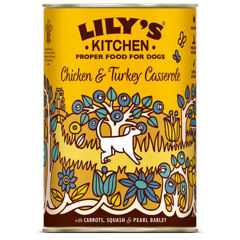 Lily's Kitchen Dog Chicken / Turkey Casserole 6x400gr
