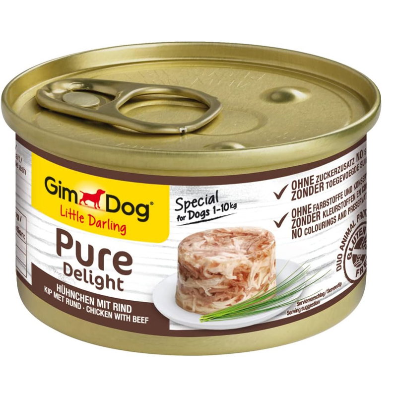 Gimdog Little Darling Pure Delight Kip / Rund 12x85gr