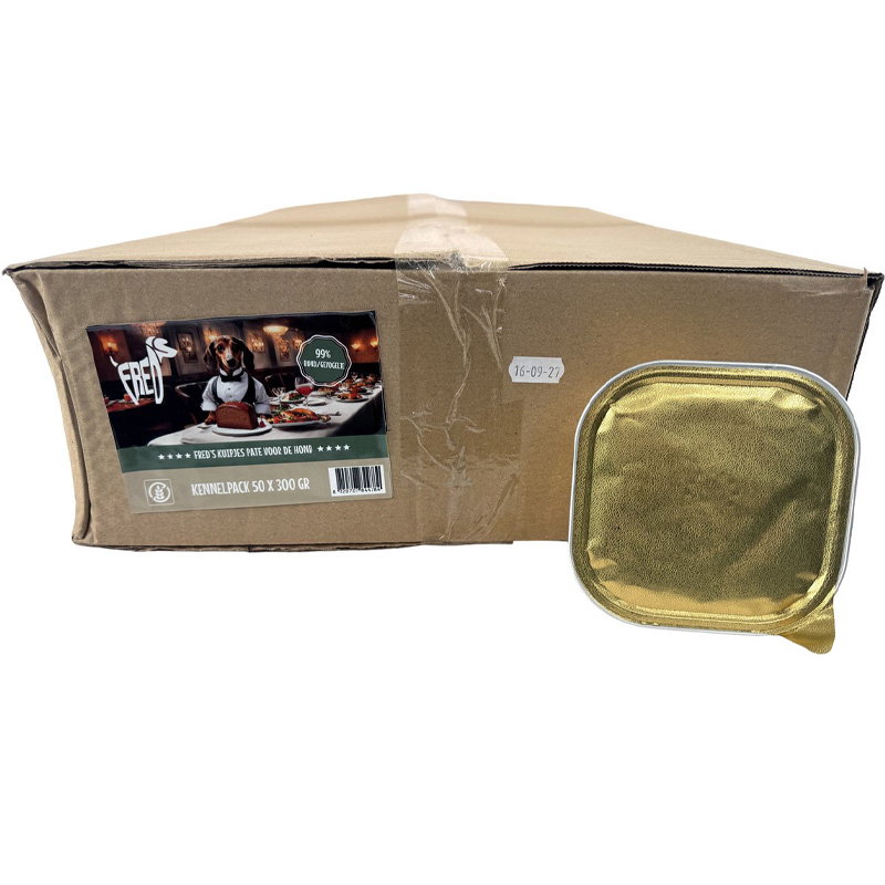 Freds Kuipje Hond Kennelpack Rund / Gevogelte 50x300gr