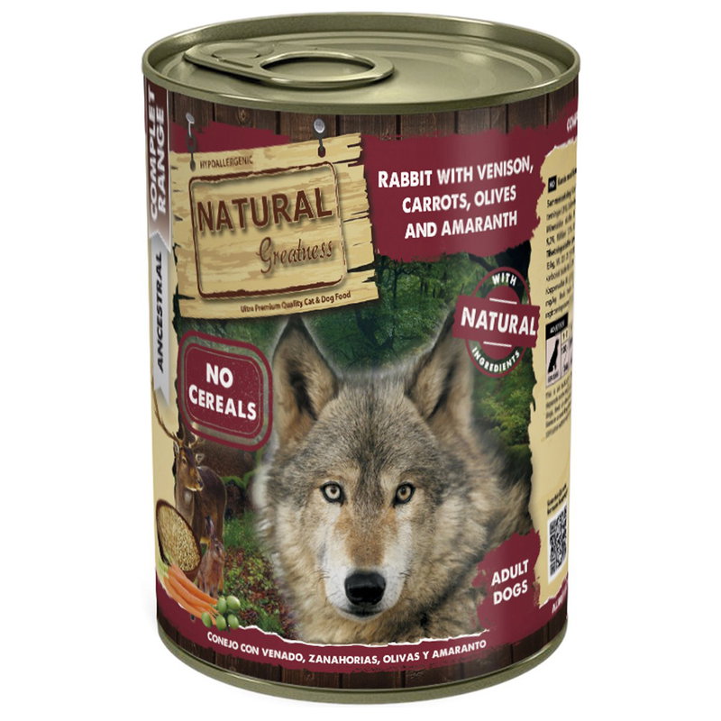 Natural Greatness Rabbit / Venison / Carrots 400gr